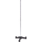 三角形底座支撑架，黑色表面-底座:3-1/4”直径(83mm)，杆:5/16”x 18”